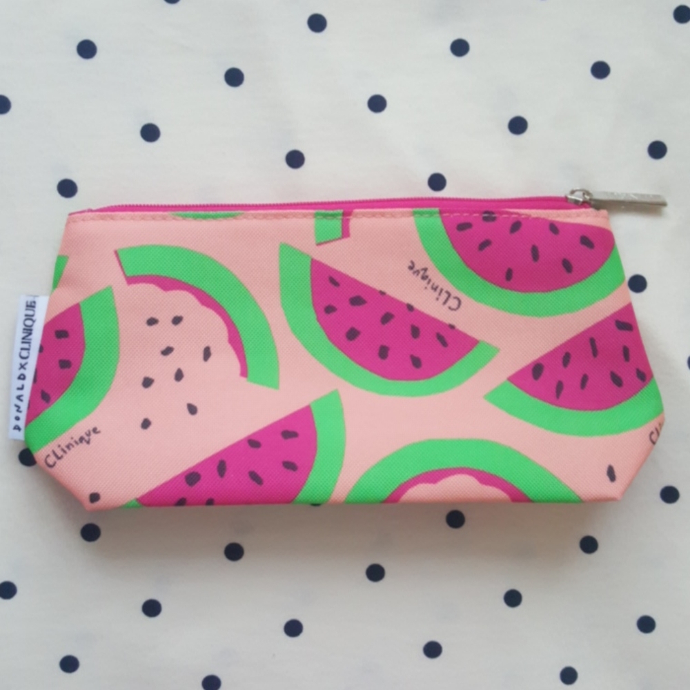 Clinique Cute Watermelon 🍉 Makeup Pouch Bag case